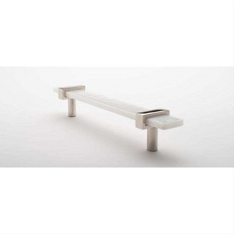 Sietto P-1901-7-PN 7" Adjustable White Pull Polished Nickel
