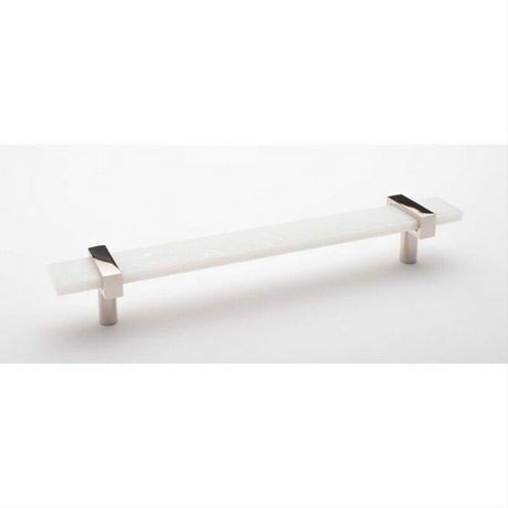 Sietto P-1901-9-PN 9" Adjustable White Pull Polished Nickel
