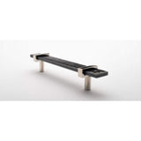 Sietto P-1902-7-PN 7" Adjustable Slate Gray Pull Polished Nickel