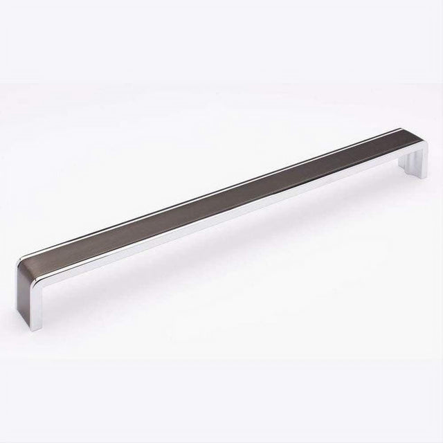 Sietto P-2000-12-G-PC Fusion 12" Pull Gunmetal Gunmetal/Polished Chrome