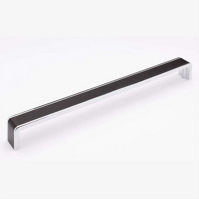 Sietto P-2000-12-MB-PC Fusion 12" Pull Matte Black Matte Black/Polished Chrome