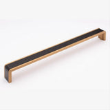 Sietto P-2000-12-MB-SB Fusion 12" Pull Matte Black Matte Black/Satin Brass