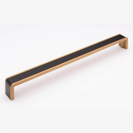 Sietto P-2000-12-MB-SB Fusion 12" Pull Matte Black Matte Black/Satin Brass