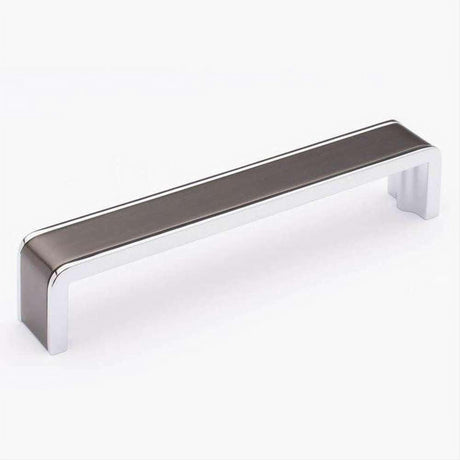 Sietto P-2000-6-G-PC Fusion 6" Pull Gunmetal Gunmetal/Polished Chrome