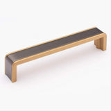 Sietto P-2000-6-G-SB Fusion 6" Pull Gunmetal Gunmetal/Satin Brass
