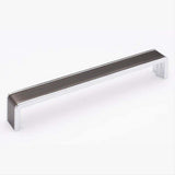 Sietto P-2000-8-G-PC Fusion 8" Pull Gunmetal Gunmetal/Polished Chrome
