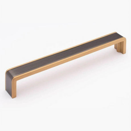 Sietto P-2000-8-G-SB Fusion 8" Pull Gunmetal Gunmetal/Satin Brass