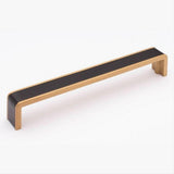 Sietto P-2000-8-MB-SB Fusion 8" Pull Matte Black Matte Black/Satin Brass