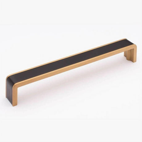 Sietto P-2000-8-MB-SB Fusion 8" Pull Matte Black Matte Black/Satin Brass