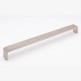 Sietto P-2002-12-SN Hammered 12" Pull Satin Nickel