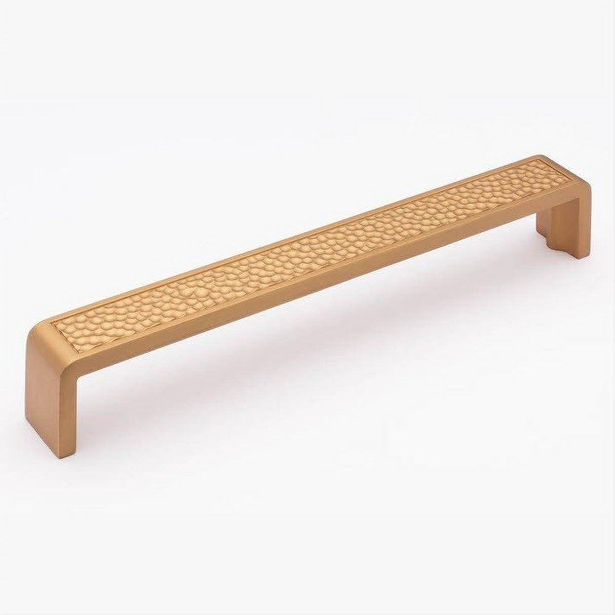 Sietto P-2002-8-SB Hammered 8" Pull Satin Brass