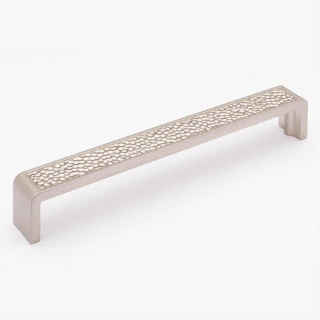 Sietto P-2002-8-SN Hammered 8" Pull Satin Nickel