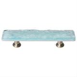 Sietto P-208-SN Glacier Light Aqua Pull Satin Nickel