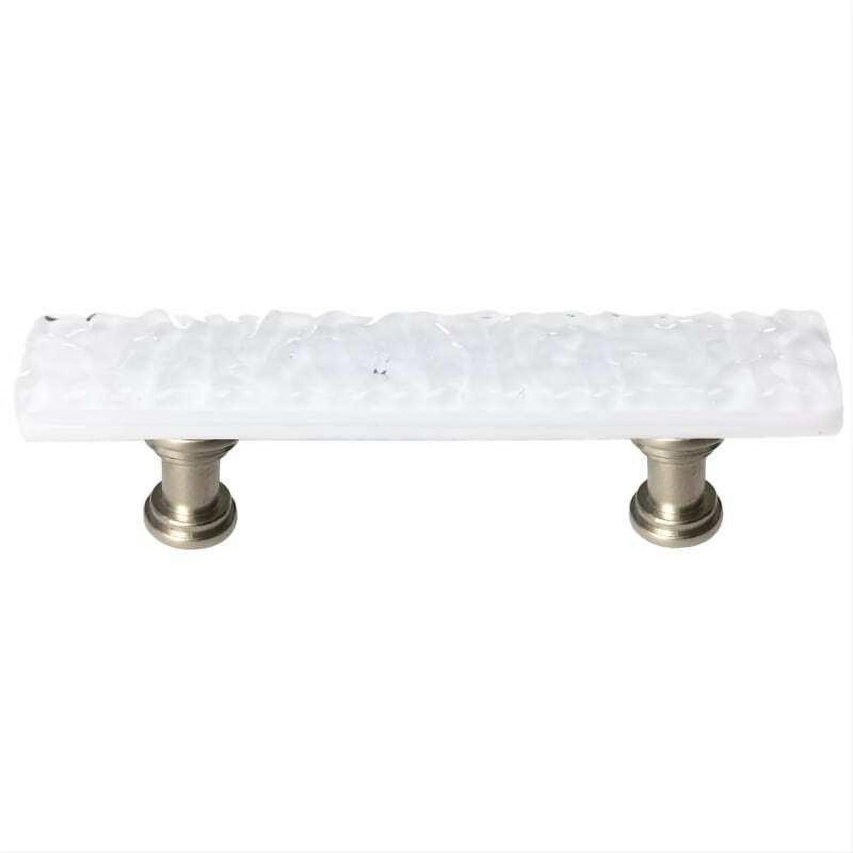 Sietto P-212-SN Glacier White Pull Satin Nickel