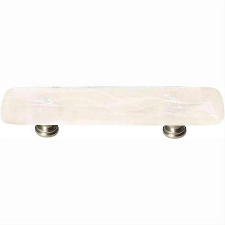 Sietto P-500-SN Cirrus Vanilla & White Mardi Gras Pull Satin Nickel