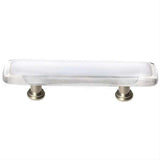 Sietto P-701-SN Reflective White Pull Satin Nickel