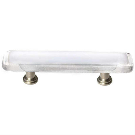 Sietto P-701-SN Reflective White Pull Satin Nickel