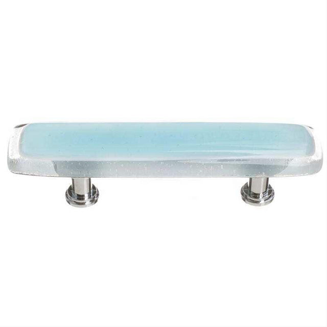 Sietto P-702-PC Reflective Light Aqua Pull Polished Chrome