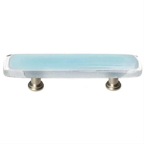 Sietto P-702-SN Reflective Light Aqua Pull Satin Nickel