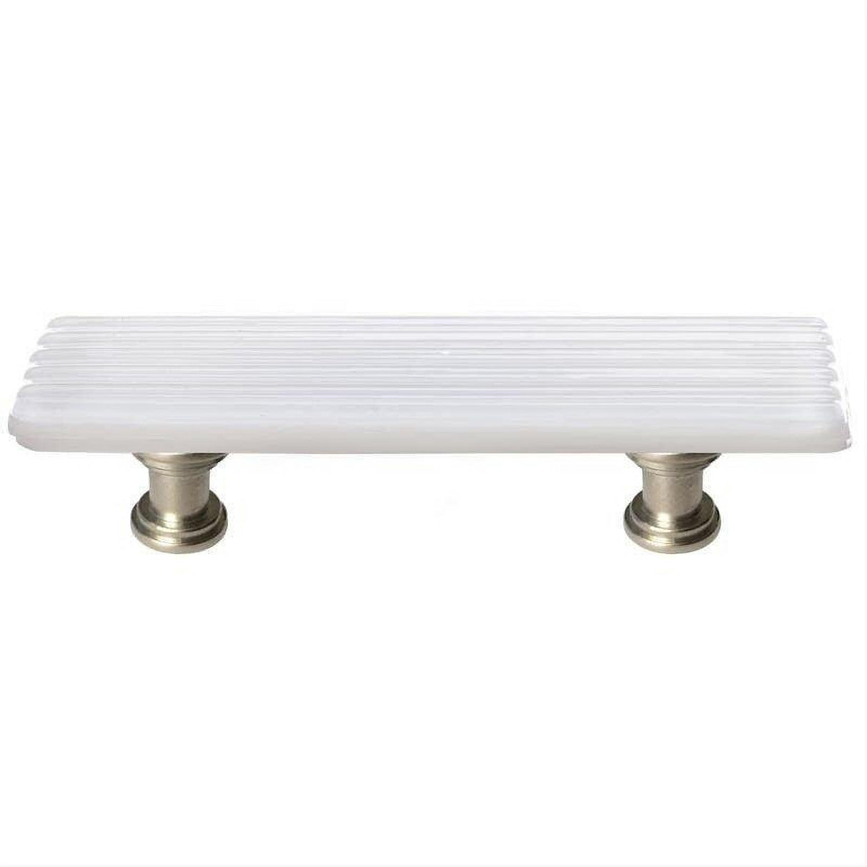 Sietto P-800-SN Reed White Pull Satin Nickel