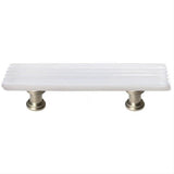 Sietto P-800-SN Reed White Pull Satin Nickel
