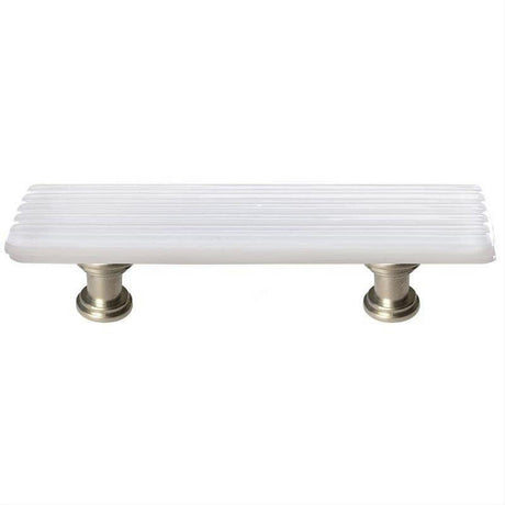 Sietto P-800-SN Reed White Pull Satin Nickel