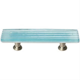Sietto P-801-SN Reed Light Aqua Pull Satin Nickel