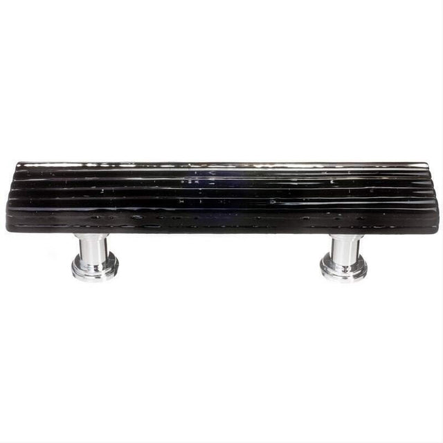 Sietto P-802-PC Reed Black Pull Polished Chrome
