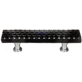 Sietto P-902-PC Honeycomb Black Pull Polished Chrome