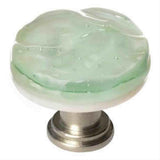 Sietto R-201-SN Glacier Spruce Green Round Knob Satin Nickel
