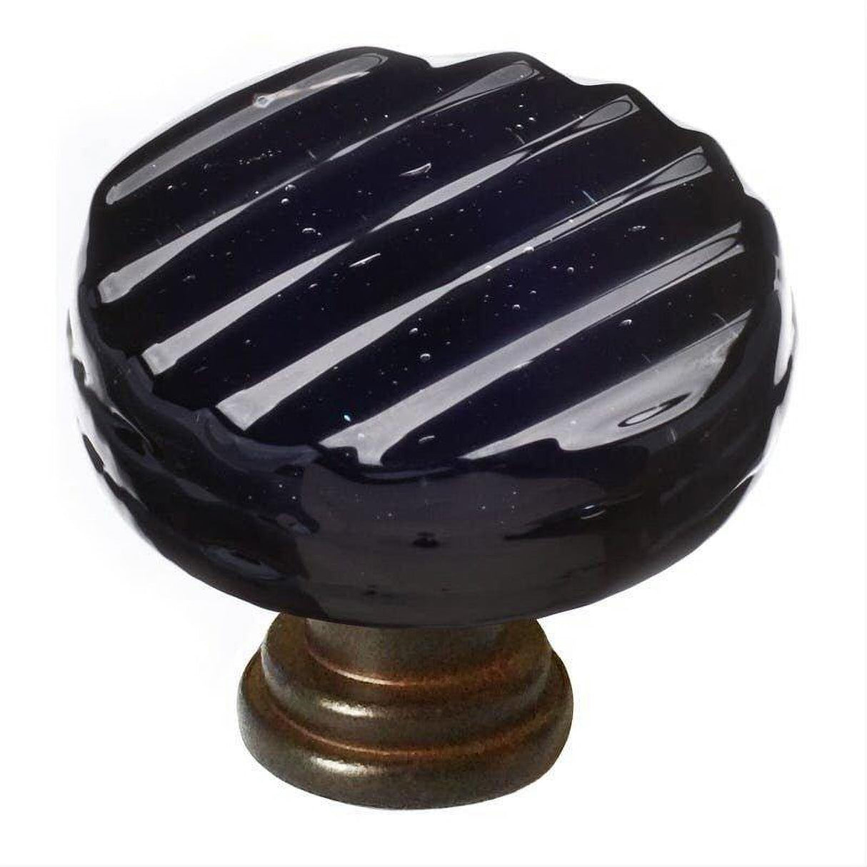 Sietto R-802-ORB Reed Black Round Knob Oil Rubbed Bronze