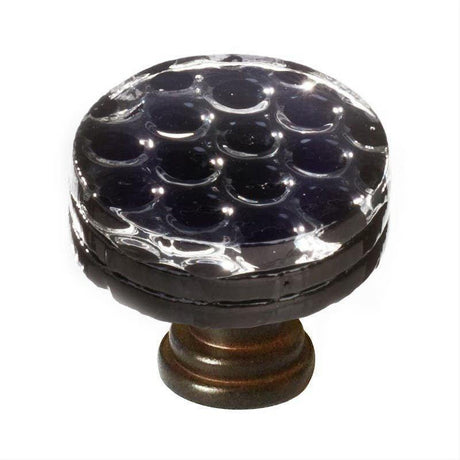 Sietto R-902-ORB Honeycomb Black Round Knob Oil Rubbed Bronze