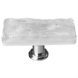 Sietto SLK-204-PC Skinny Glacier Blue-Grey Long Knob Polished Chrome