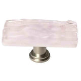Sietto SLK-228-SN Skinny Glacier Rose Long Knob Satin Nickel