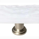 Sietto SLK_212-SN-212 Skinny Glacier White Long Knob Satin Nickel