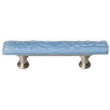 Sietto SP-215-SN Skinny Glacier Powder Blue Pull Satin Nickel