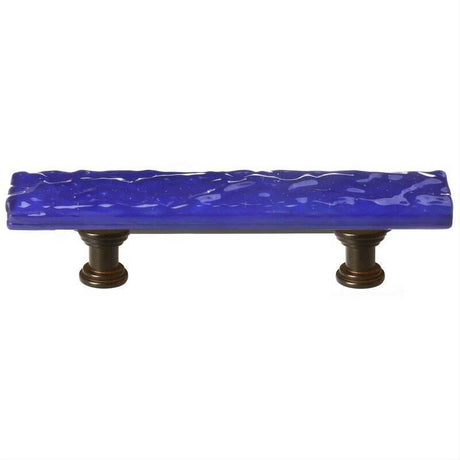 Sietto SP-221-ORB Skinny Glacier Deep Cobalt Blue Pull Oil Rubbed Bronze