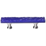 Sietto SP-221-PC Skinny Glacier Deep Cobalt Blue Pull Polished Chrome