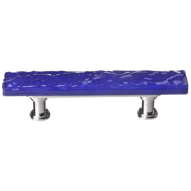 Sietto SP-221-PC Skinny Glacier Deep Cobalt Blue Pull Polished Chrome