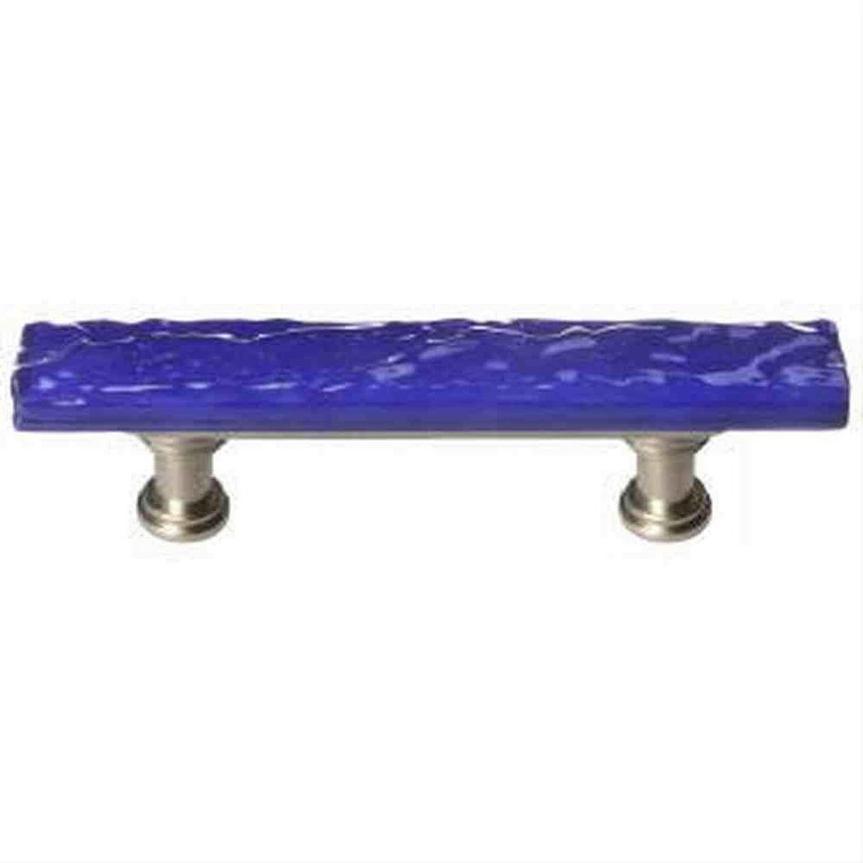 Sietto SP-221-SN Skinny Glacier Deep Cobalt Blue Pull Satin Nickel