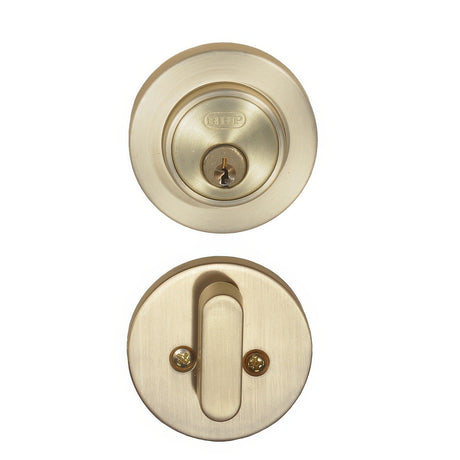 Better Home Products SK10604SB satin brass singel cylinder deadbolt