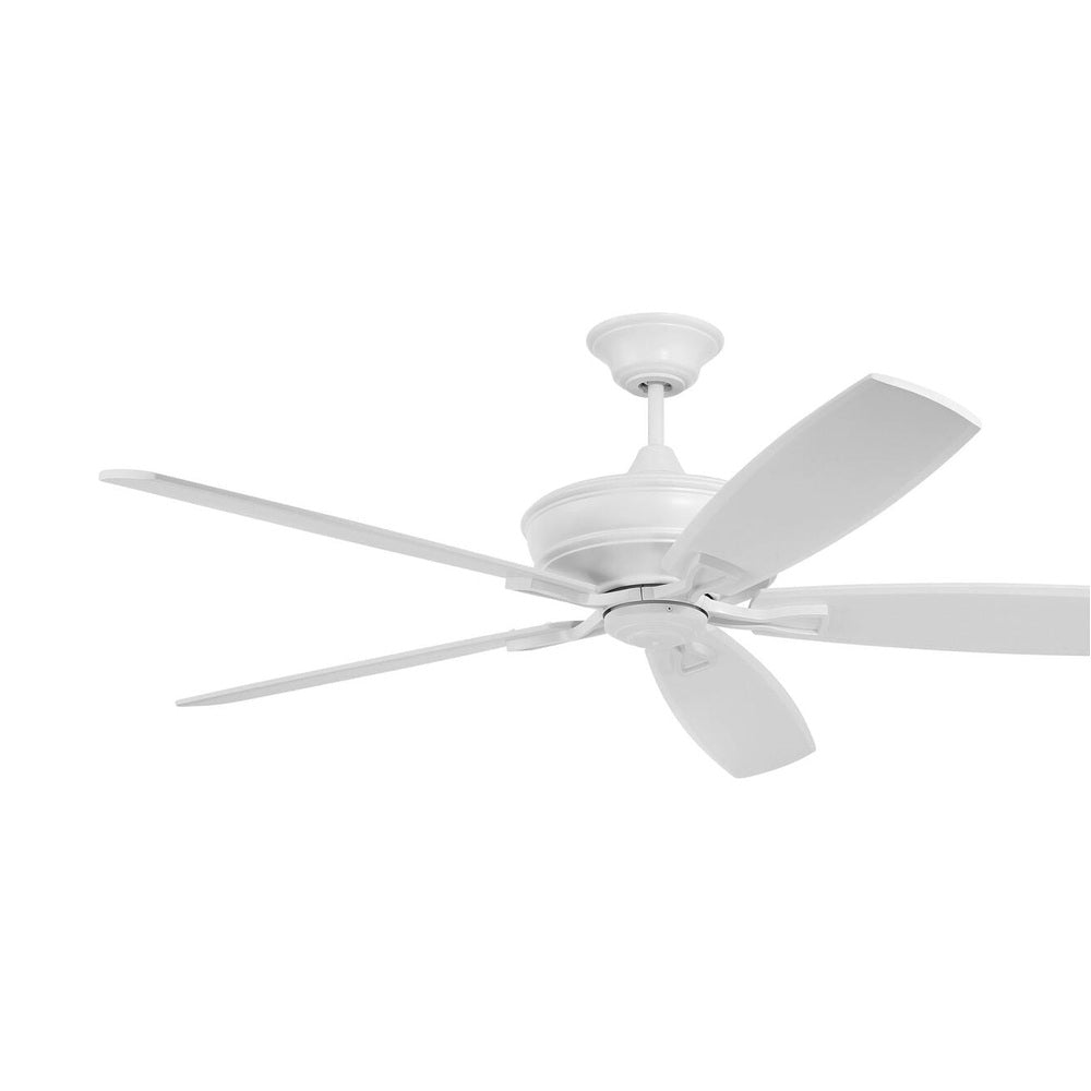 Craftmade SNT60MWW5 matte white ceiling fan blades included