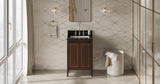 Jeffrey Alexander Percival 24" Dark Walnut Single Sink Bathroom Vanity with Black Granite Top - 8 in. Widespread Faucet Top product image 6