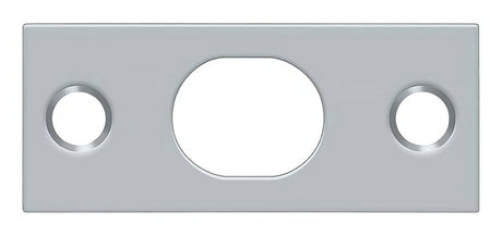 Deltana SP12EFB26D brushed chrome strike plate