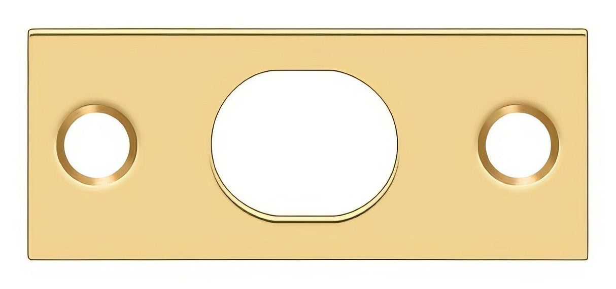 Deltana SP12EFBCR003 lifetime polished brass strike plate