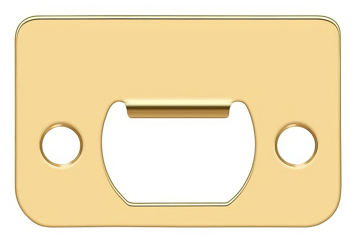 Deltana SP225CR003 lifetime polished brass strike plate
