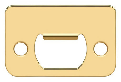 Deltana SP225CR003 lifetime polished brass strike plate