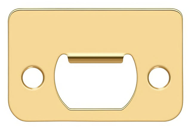 Deltana SP225CR003 lifetime polished brass strike plate