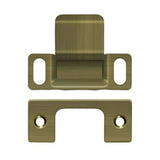 Deltana SP2751U5 antique brass dust cup strike plate