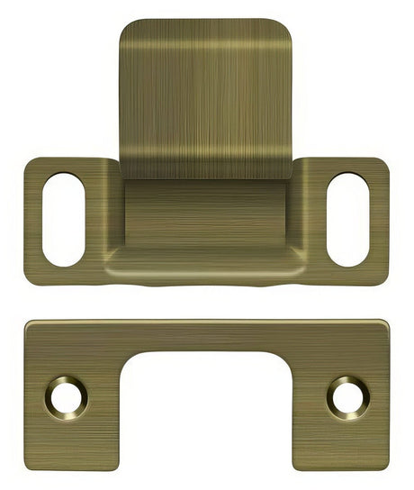 Deltana SP2751U5 dust cup strike plate in satin stainless, additional view